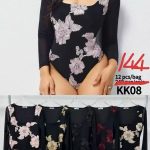 Body Floral Manga Larga-KK08 - 2