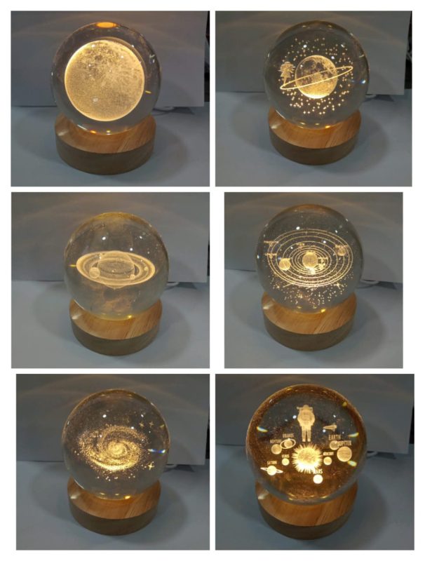 Bola de cristal con iluminación-EE-88