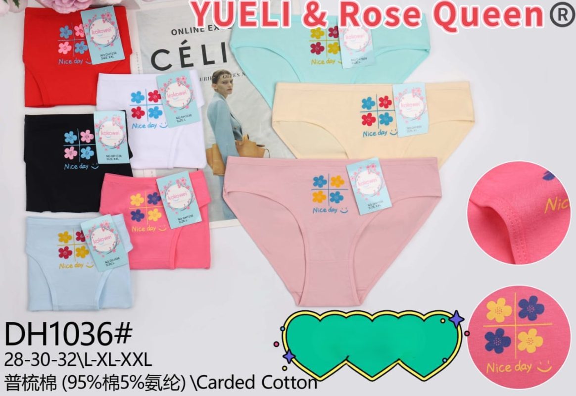 Bragas con estampado de flores-DH1036