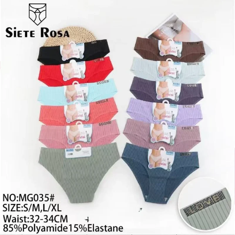 Bragas de algodón para mujer Siete Rosa-MG035