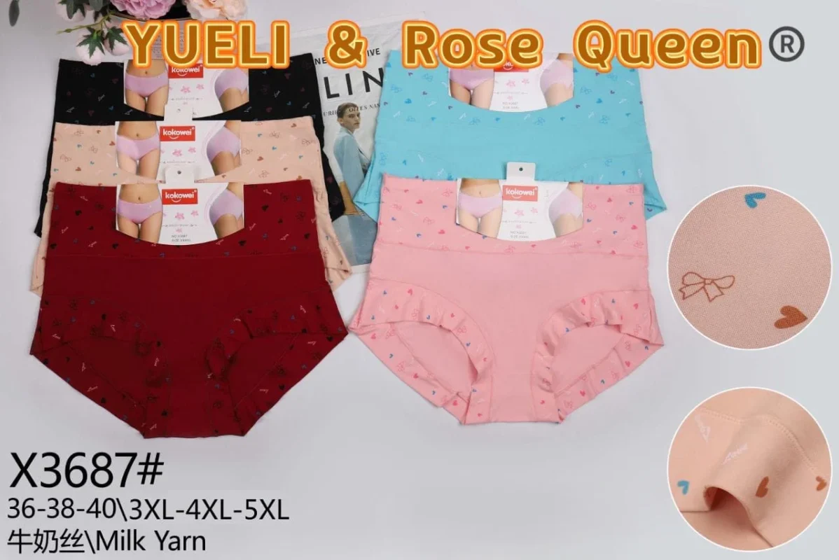Bragas de mujer YUELI & Rose Queen-X3687#
