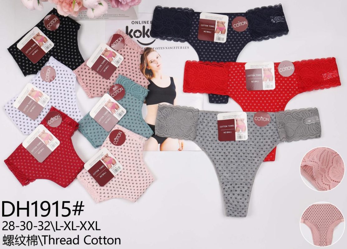 Braguitas de algodón con encaje-DH1915