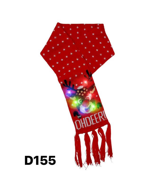 Bufanda navideña con diseño-D155
