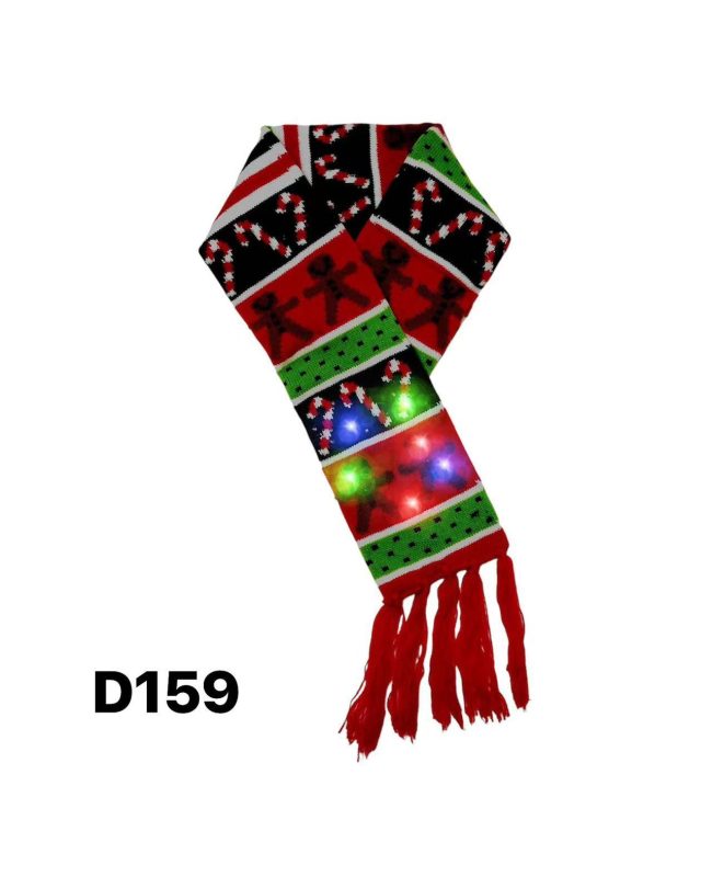 Bufanda navideña con luces-D159
