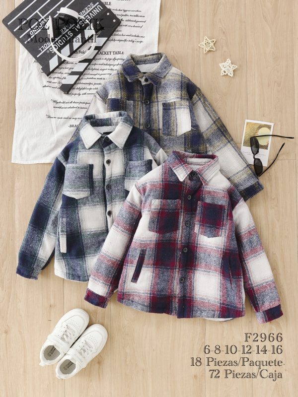 Camisa a cuadros para niño-F2966