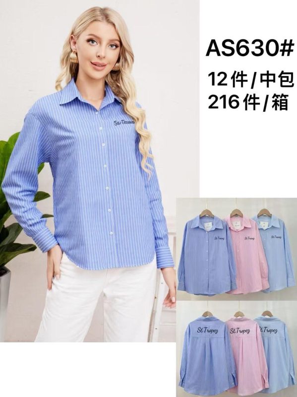 Camisa de rayas St Tropez para mujer-AS630