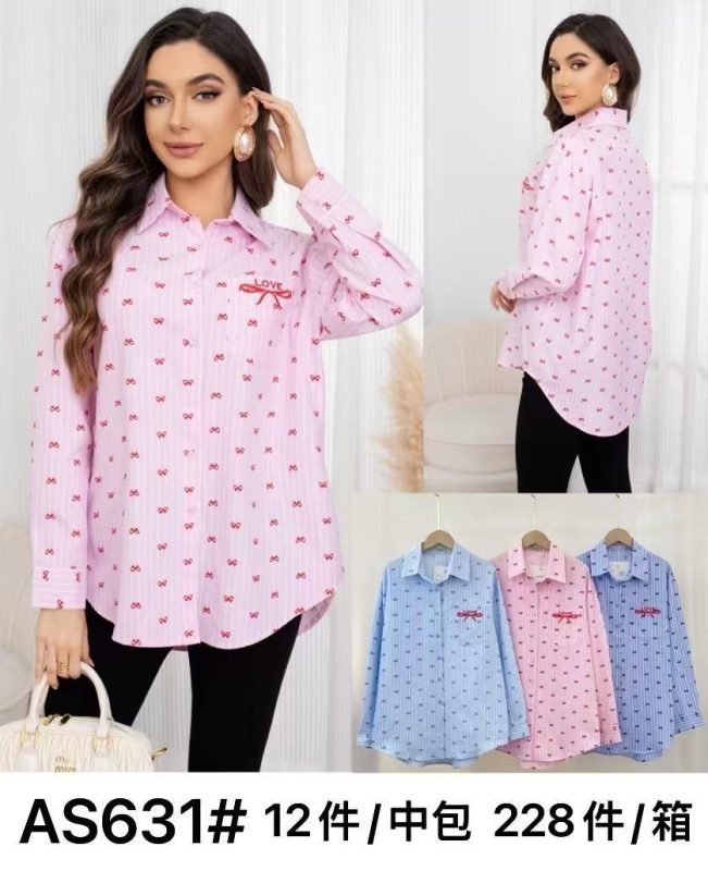 Camisa estampada mujer-AS631