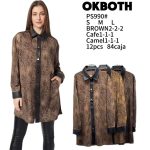 Camisa tipo túnica con estampado animal-PS990 - 1