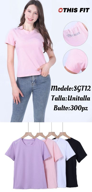 Camiseta Deportiva Mujer Manga Corta-SGT12