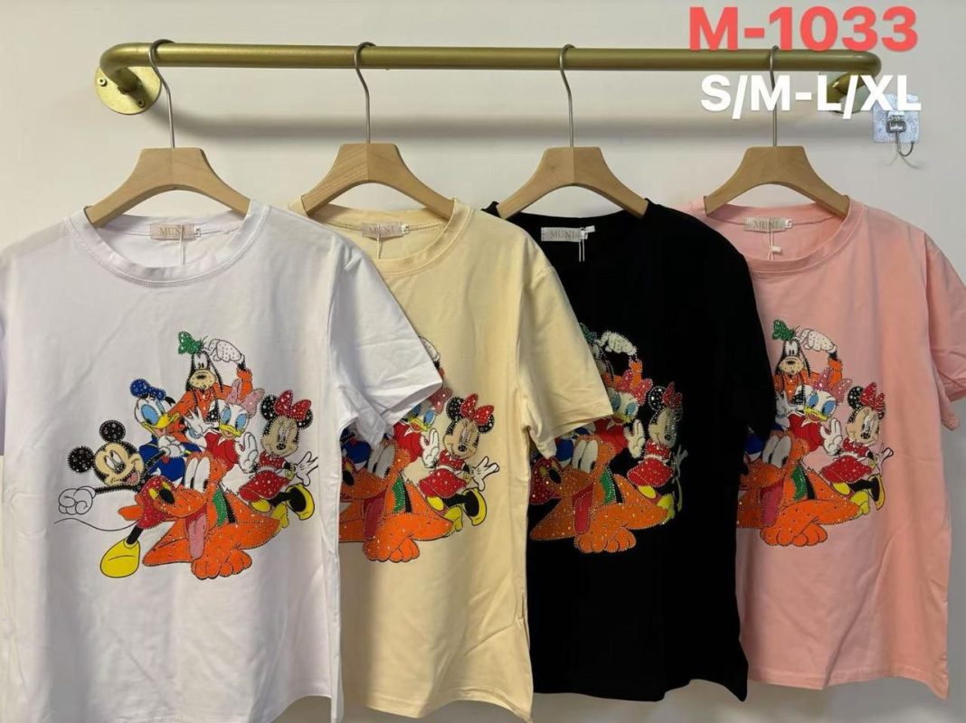 Camiseta estampada de personajes animados-M-1033