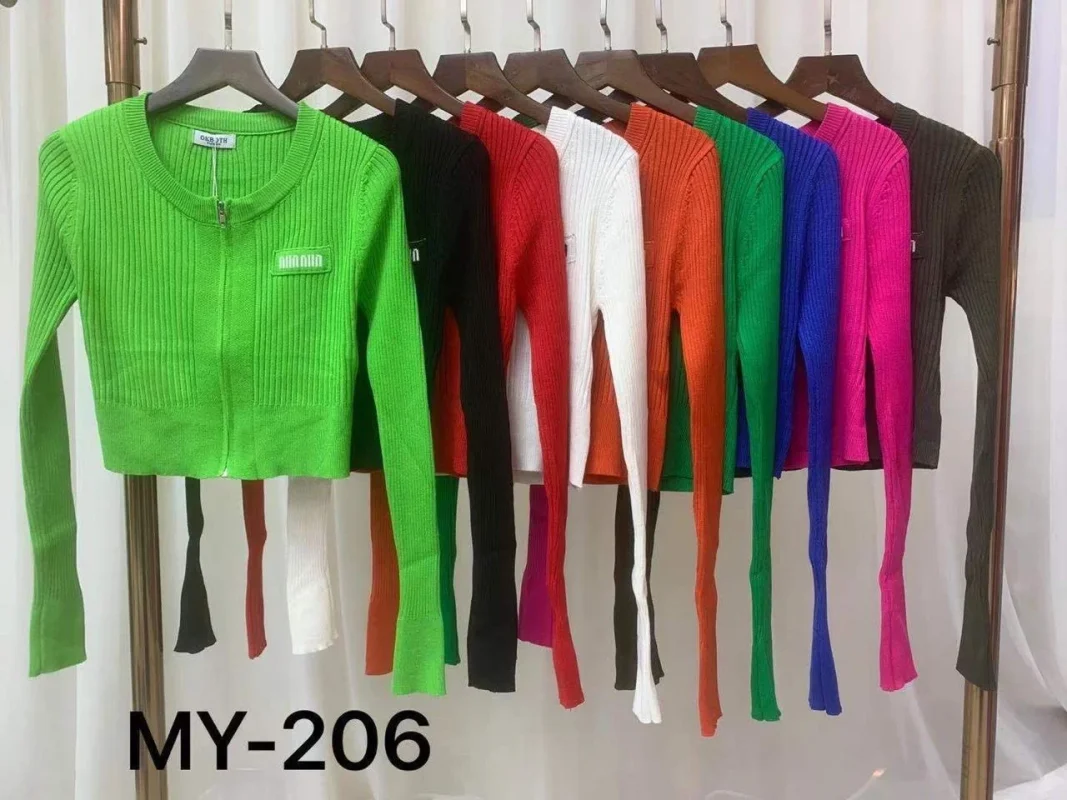 Cardigan tejido con cremallera-MY206