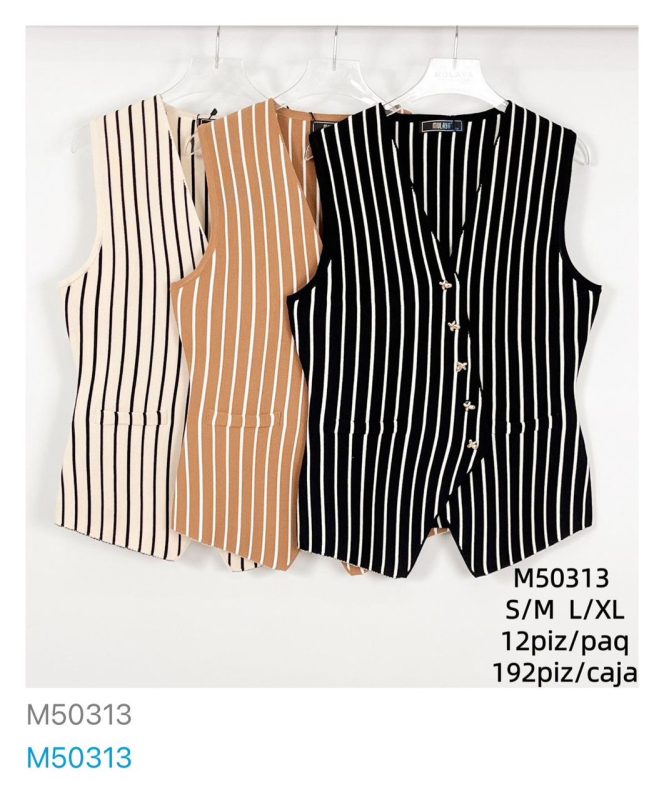 Chaleco a rayas-M50313