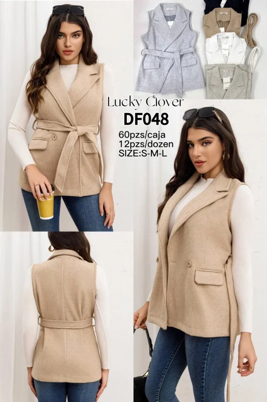 Chaleco con cinturón-DF048