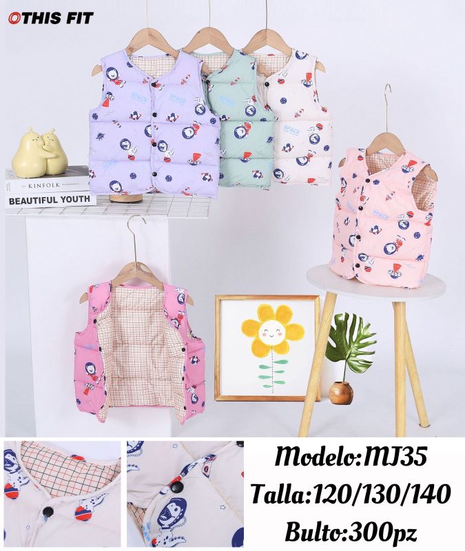 Chaleco para niño con estampado espacial-MJ35