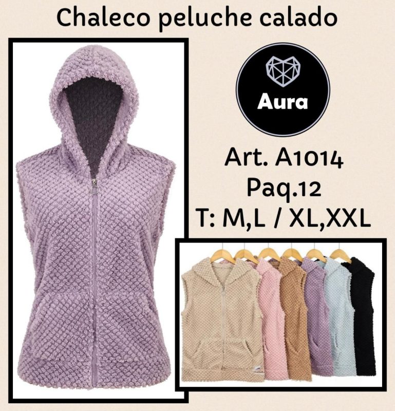 Chaleco peluche calado-A1014