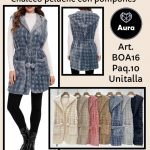 Chaleco peluche con pompones-BOA16 - 3