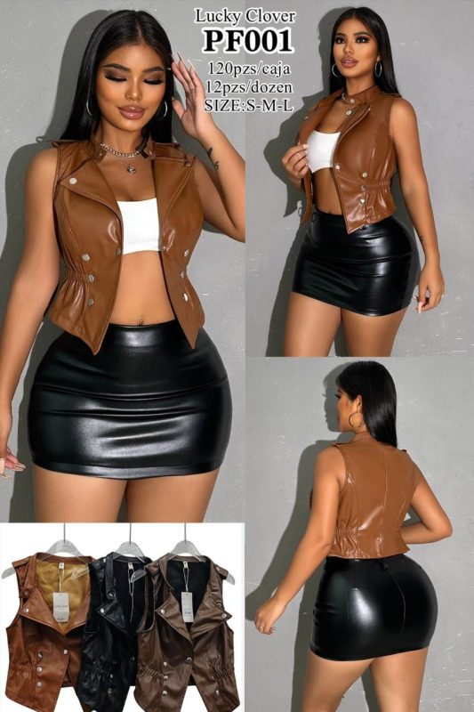 Chaleco tipo cuero-PF001