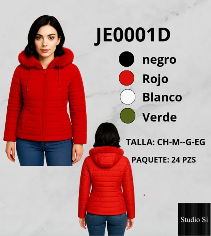 Chamarra acolchada con capucha-JE0001D