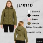 Chamarra acolchada para mujer con capucha-JE1011D - 2