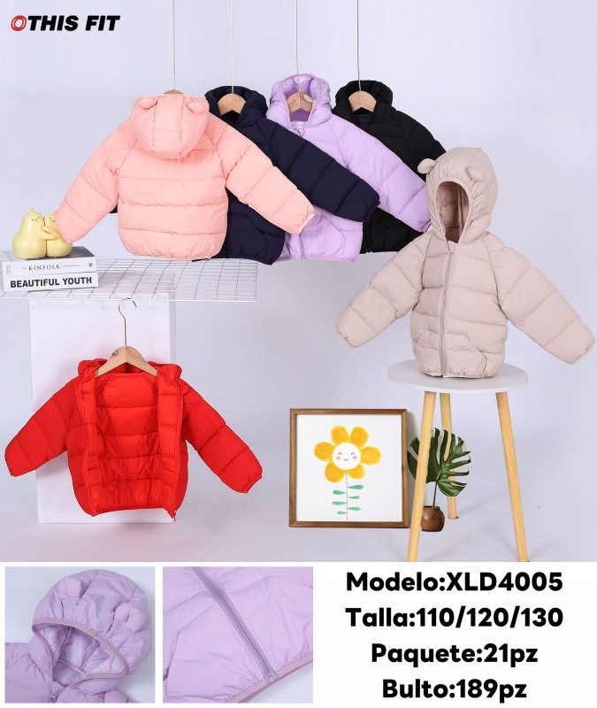 Chamarra con capucha para niño-XLD4005