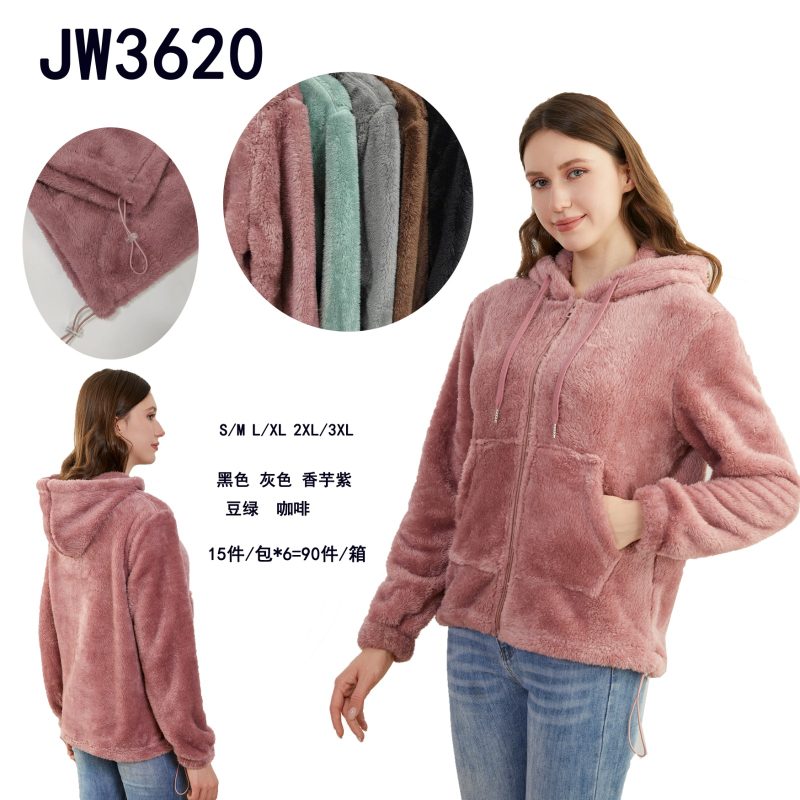 Chamarra con capucha y cierre-Jw3620