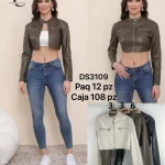 Chamarra corta para mujer-DS3109 - 1