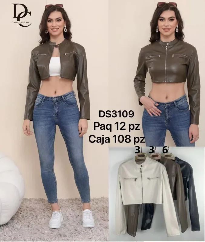 Chamarra corta para mujer-DS3109
