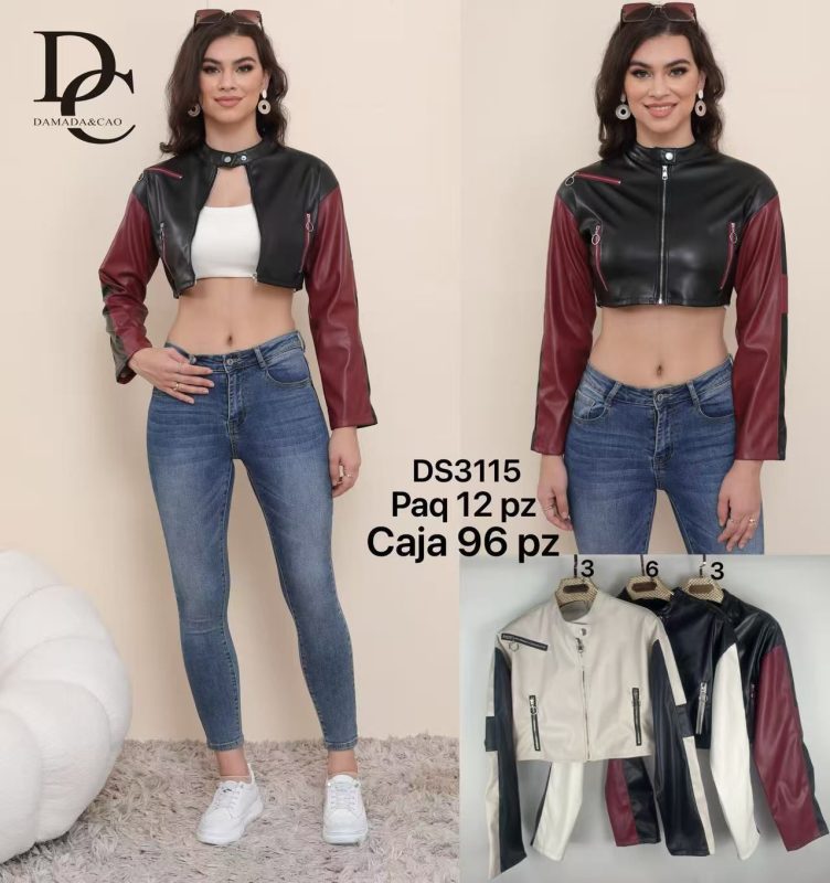 Chamarra corta sintética-DS3115