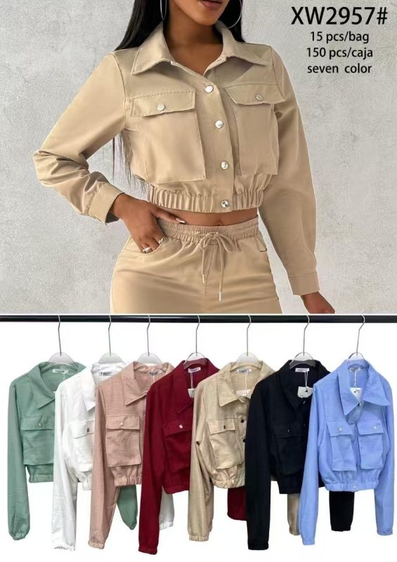 Chamarra Dama con botones-XW2957