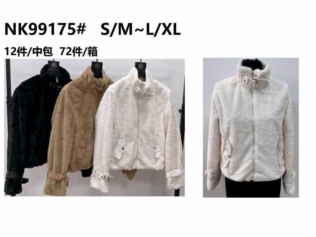 Chamarra de felpa con detalles-NK99175