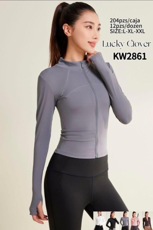 Chamarra deportiva con cierre-KW2861