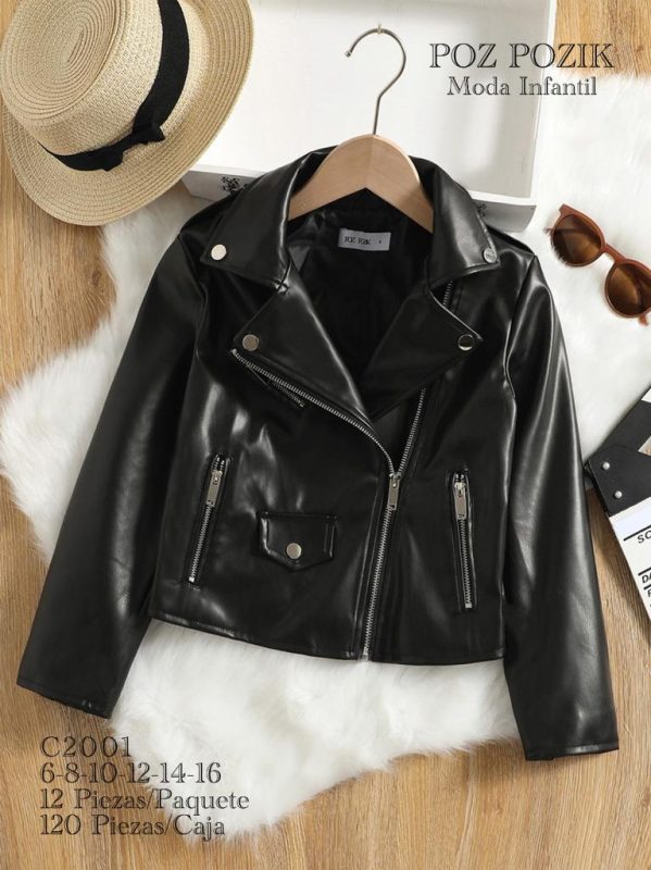 Chamarra Infantil tipo Piel-C2001