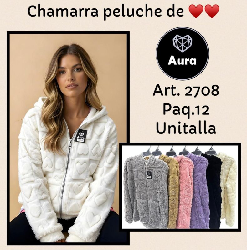 Chamarra peluche Aura-2708