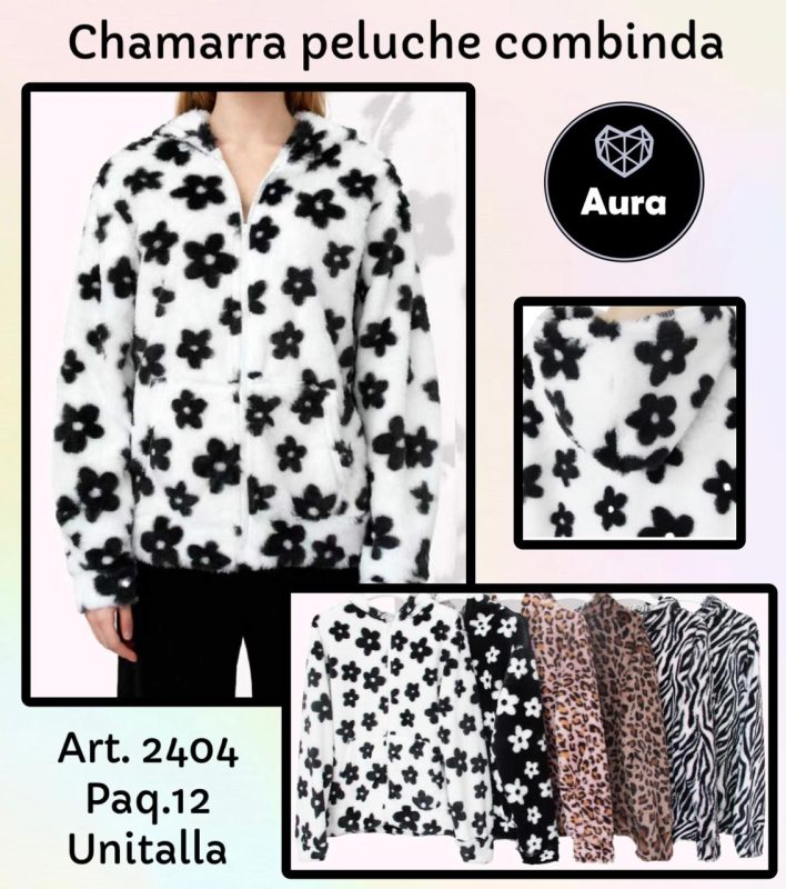 Chamarra Peluche Combinada-2404