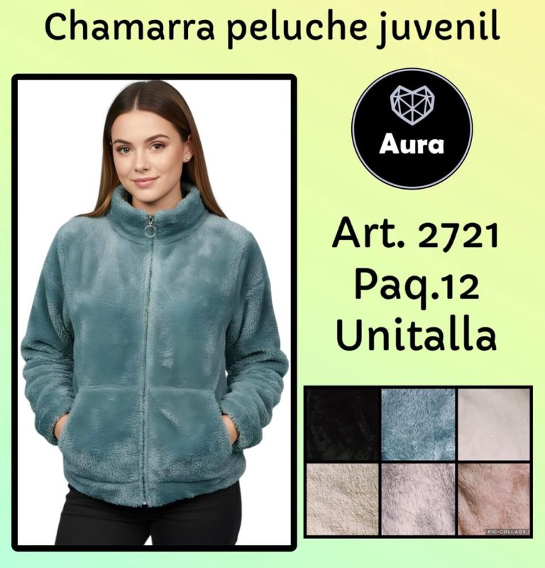 Chamarra peluche juvenil térmico-2721