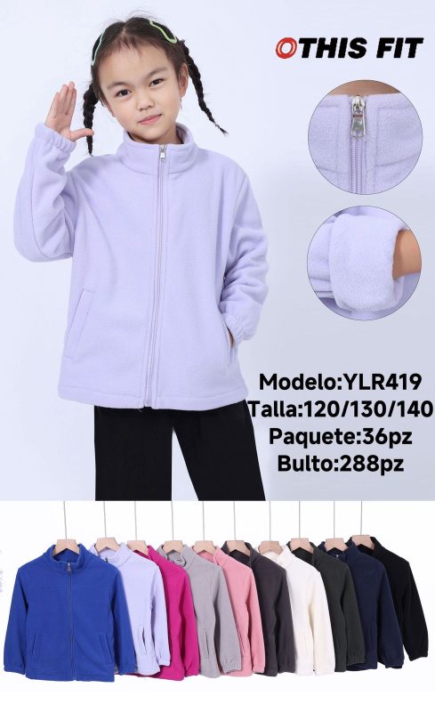 Chamarra polar para niña-YLR419