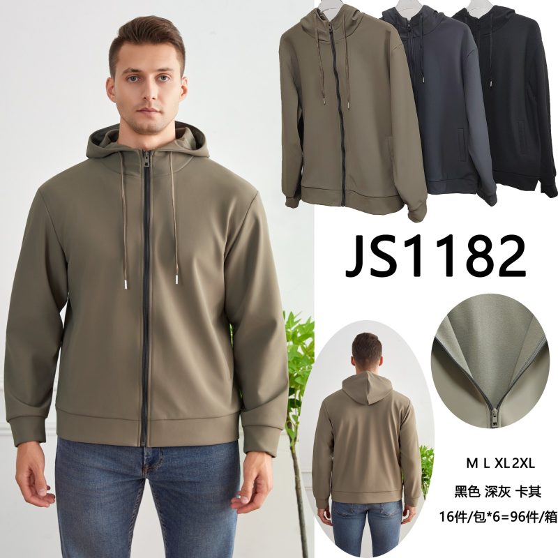 Chamarra sudadera con capucha y cremallera-JS1182