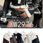 Chamarra corta afelpada-XW2976 - 1