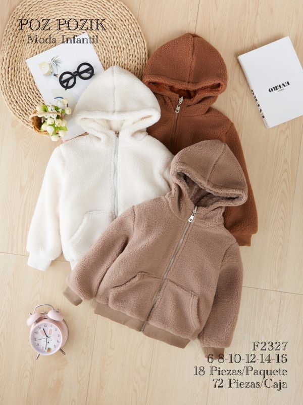 Chamarras con capucha para niño/niña-F2327