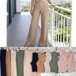 Conjunto de chaleco y pantalón de vestir para mujer-YS1012 - 3