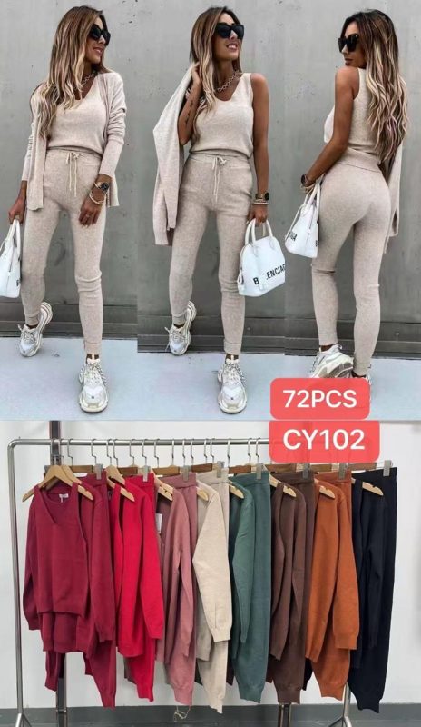Conjunto de 3 piezas para mujer-CY102