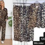 Conjunto de camisa y pantalón con estampado-YS223 - 1