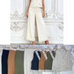 Conjunto de chaleco y pantalón de vestir con encaje-YS289 - 3