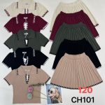 Conjunto falda y camisa combinada-CH101 - 3