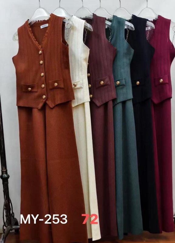 Conjunto chaleco y pantalón mujer-MY253