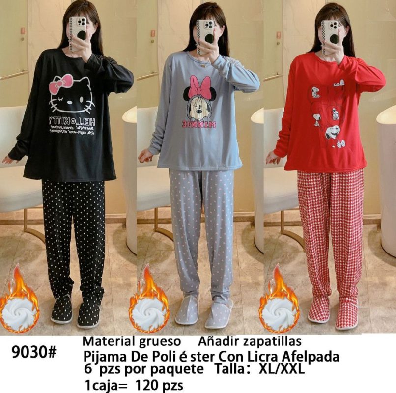 Conjunto de pijama estampado-9030