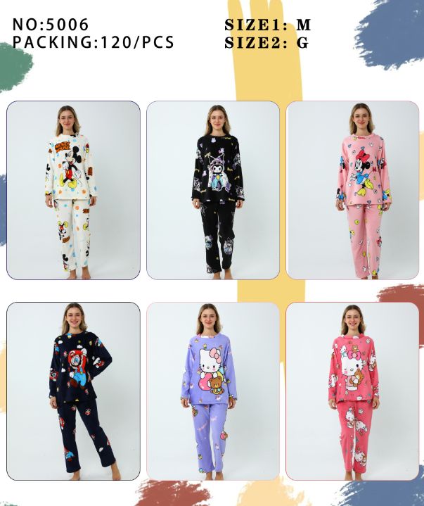 Conjunto de pijama estampado-5006