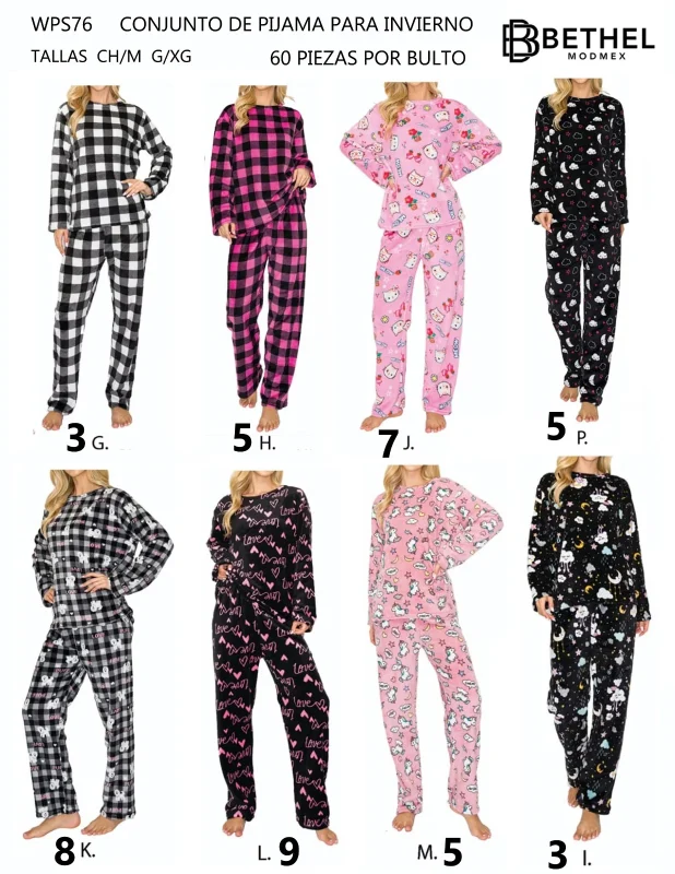 Conjunto de Pijama para Invierno-WPS76