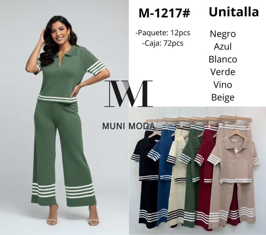 Conjunto de punto con rayas-M-1217