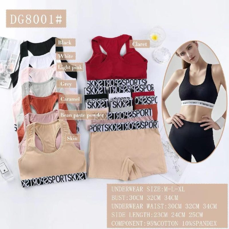 Conjunto de ropa interior deportiva para mujer-DG8001